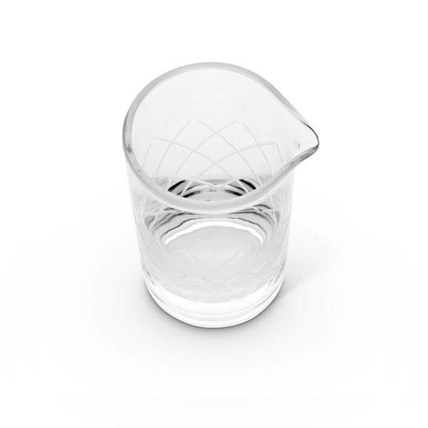 Etched Heavy Cocktail Mixing Glass