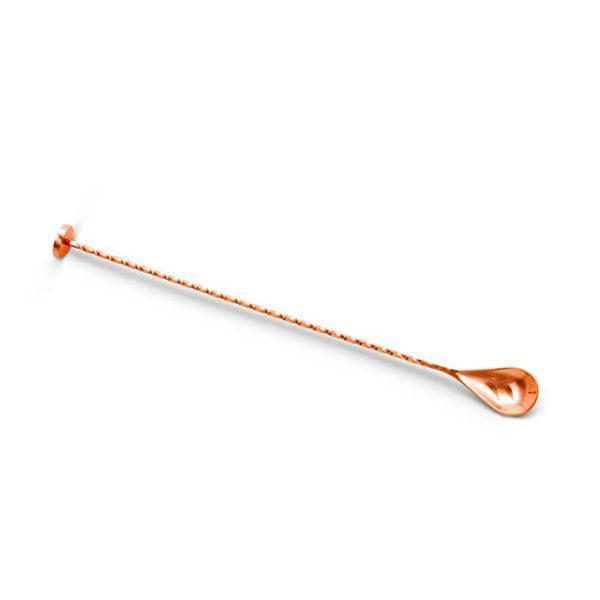 Copper Muddling Bar Spoon (30 cm / 12 in) - Full Spoon