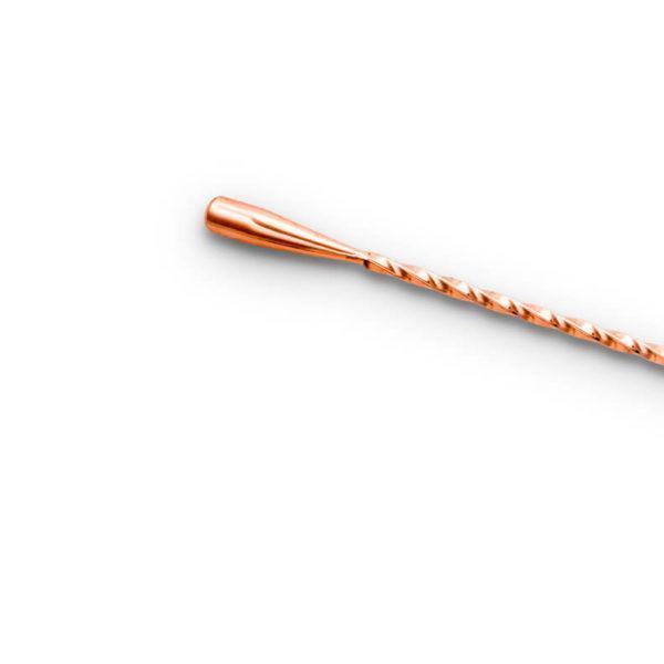Copper Teardrop Bar Spoon (30 cm / 12 in) - Teardrop End