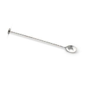 Disc Top Muddling Bar Spoon 28 cm / 11 in Stainless Steel Spoon Full Length