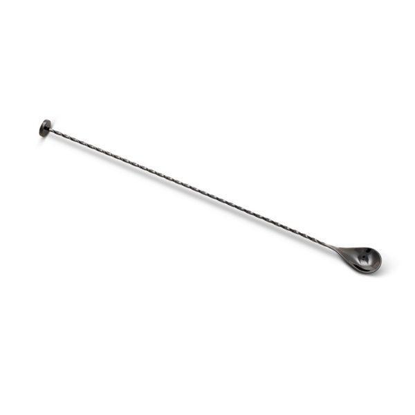 Gun Metal Black Muddling Bar Spoon (40 cm / 16 in) - Full Spoon