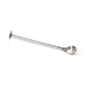 Large Disc Top Muddling Bar Spoon 28 cm / 11 in Stainless Steel Full Length