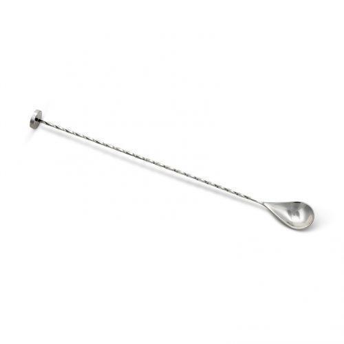 Stainless Steel Muddling Bar Spoon (30 cm / 12 in) - Full Spoon