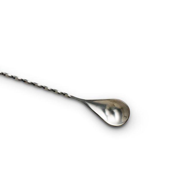 Stainless Steel Teardrop Bar Spoon (30 cm / 12 in) - Spoon End