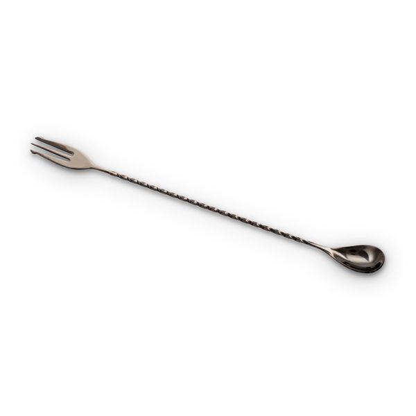 Trident Bar Spoon (30 cm / 12 in) Gun Metal Black Full Length