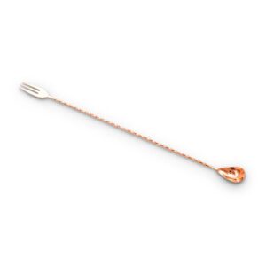 Trident Bar Spoon (40 cm / 16 in) Copper Plated Plated Full Length