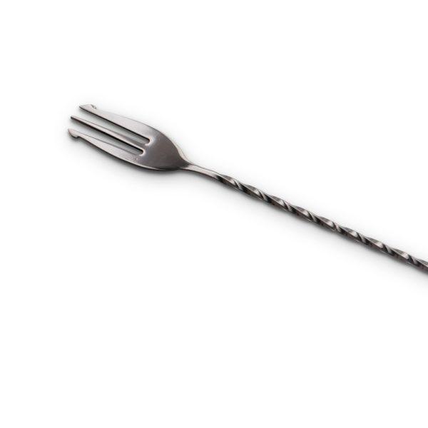 Trident Bar Spoon (40 cm / 16 in) Gun Metal Black Plated Fork End