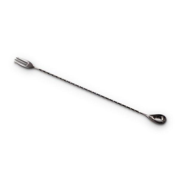 Trident Bar Spoon (40 cm / 16 in) Gun Metal Black Plated Full Length