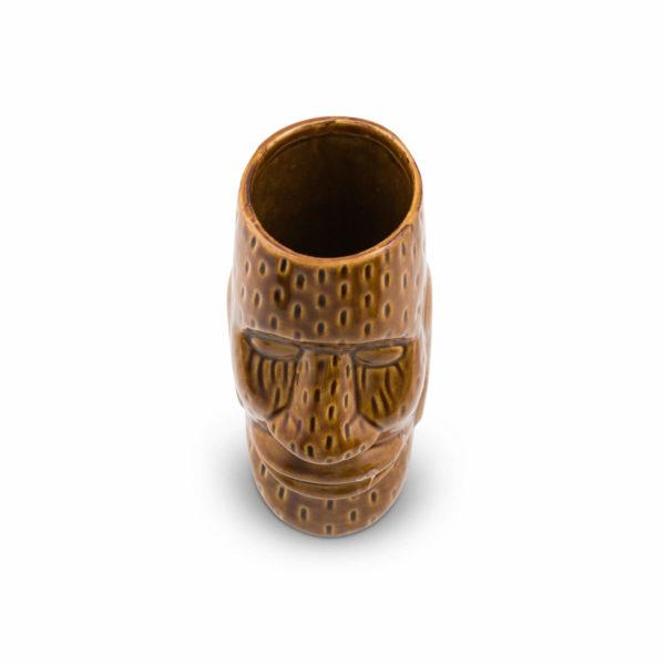 Ku Easter Island Head Ceramic Tiki Cocktail Mug (450 ml) Fifth & Vermouth Wide Mouth