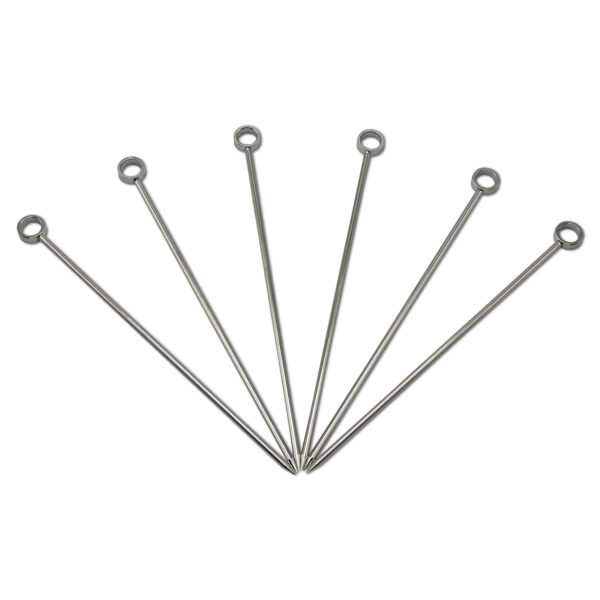 Cocktail Picks Stainless Set of 6