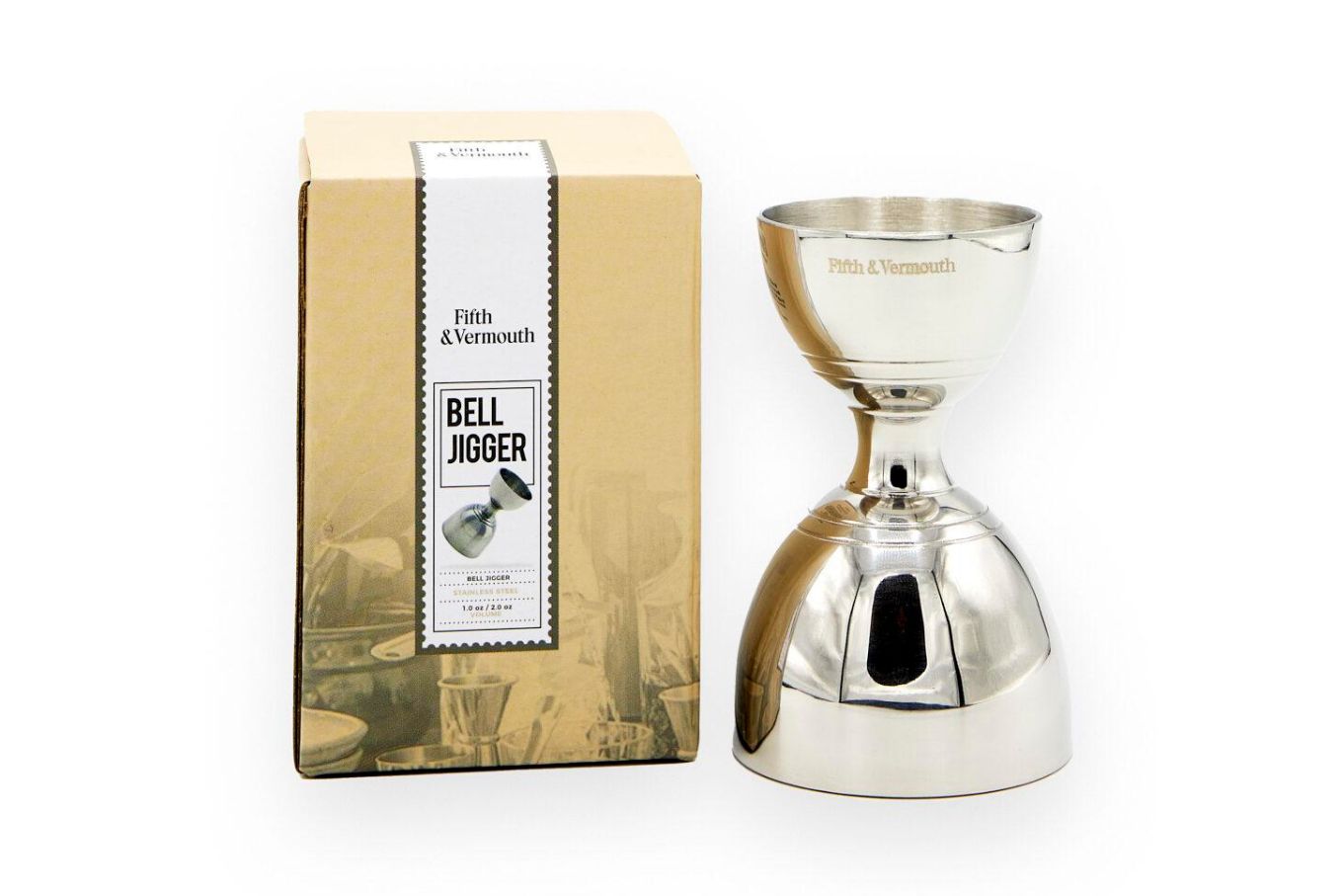 Bell Jigger 1oz 2 oz Stainless Steel Canada