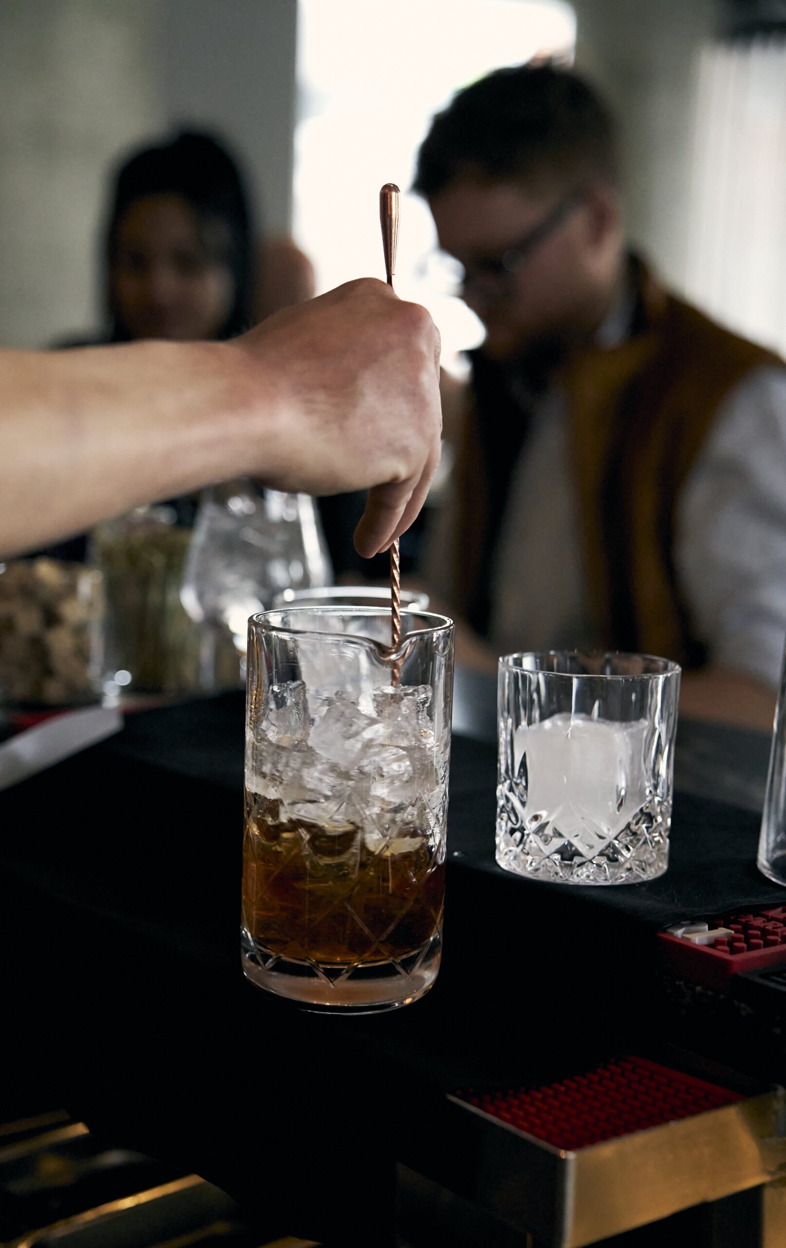 Old Fashioned Cocktails in Aztec Cocktail Glasses