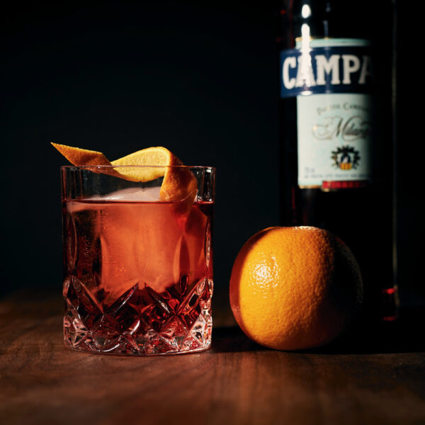Negroni Cocktail Closeup