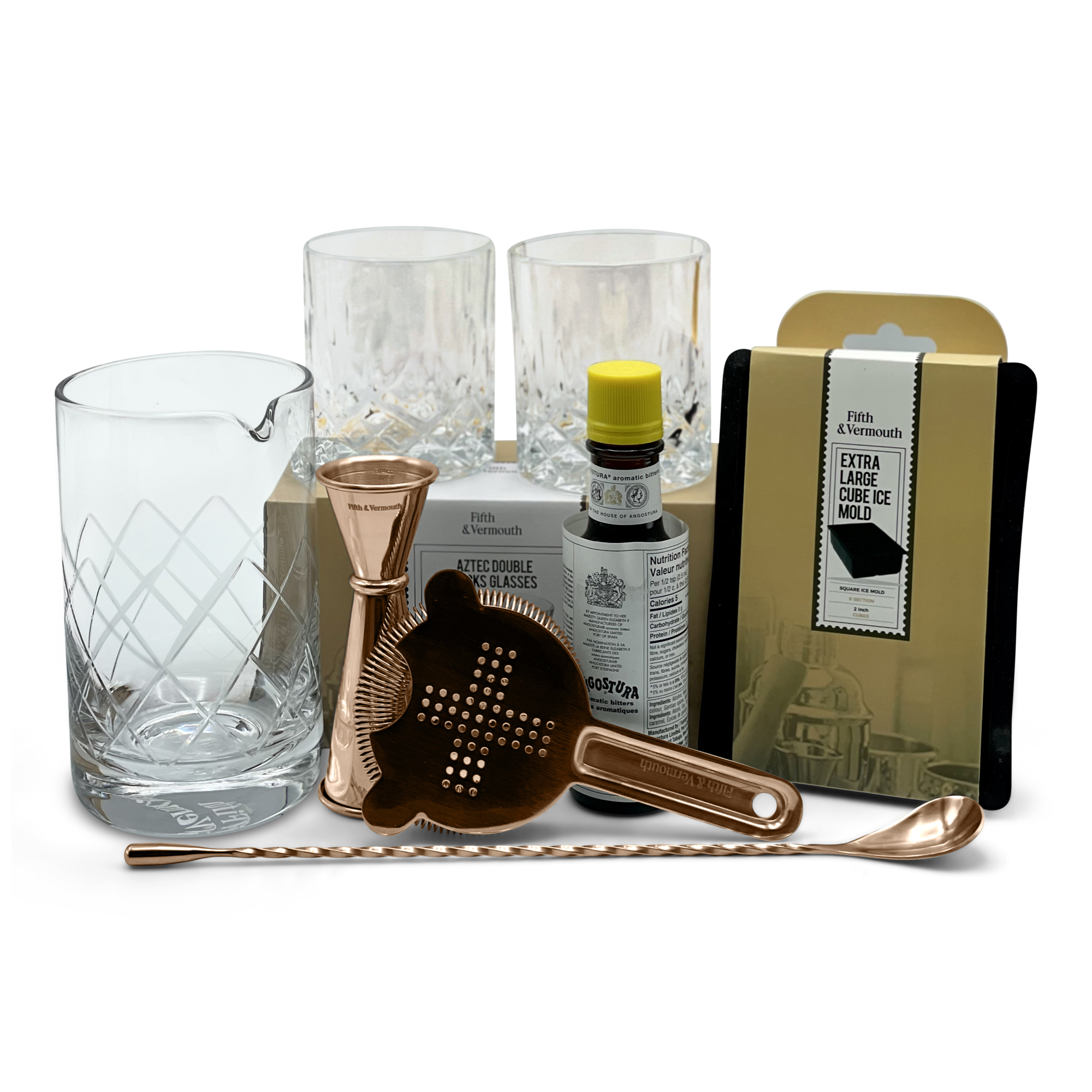 Old Fashioned Set Layout - Copper